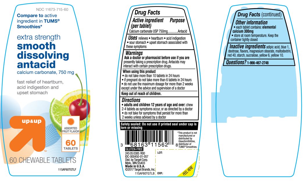 Pill image for Up And Up Extra Strength Smooth Dissolving Antacid