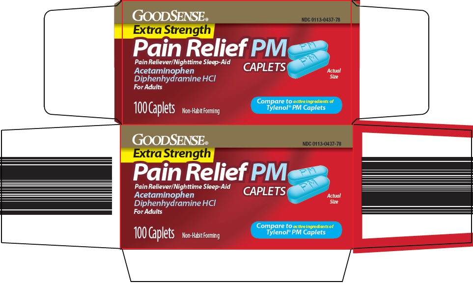 Pill image for Perrigo Pain Relief Pm Drug Facts