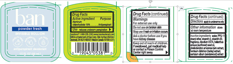 Pill image for Ban Roll-on Antiperspirant Deodorant Powder Fresh