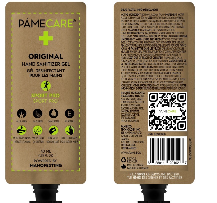 Pill image for Pame Care Original: Sport Pro: Hand Sanitizer Gel