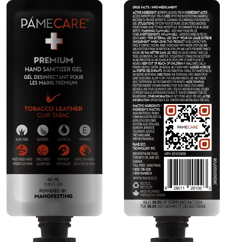 Pill image for Pame Care Premium. Tobacco Leather: Hand Sanitizer Gel