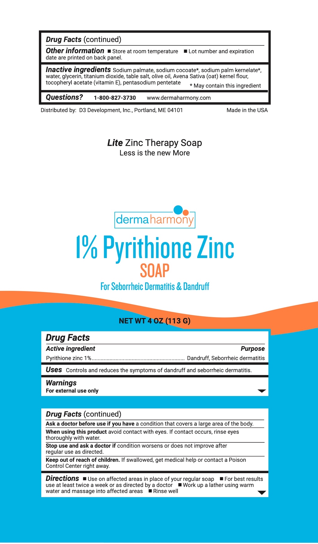 Pill image for Pyrithione Zinc 1% Bar