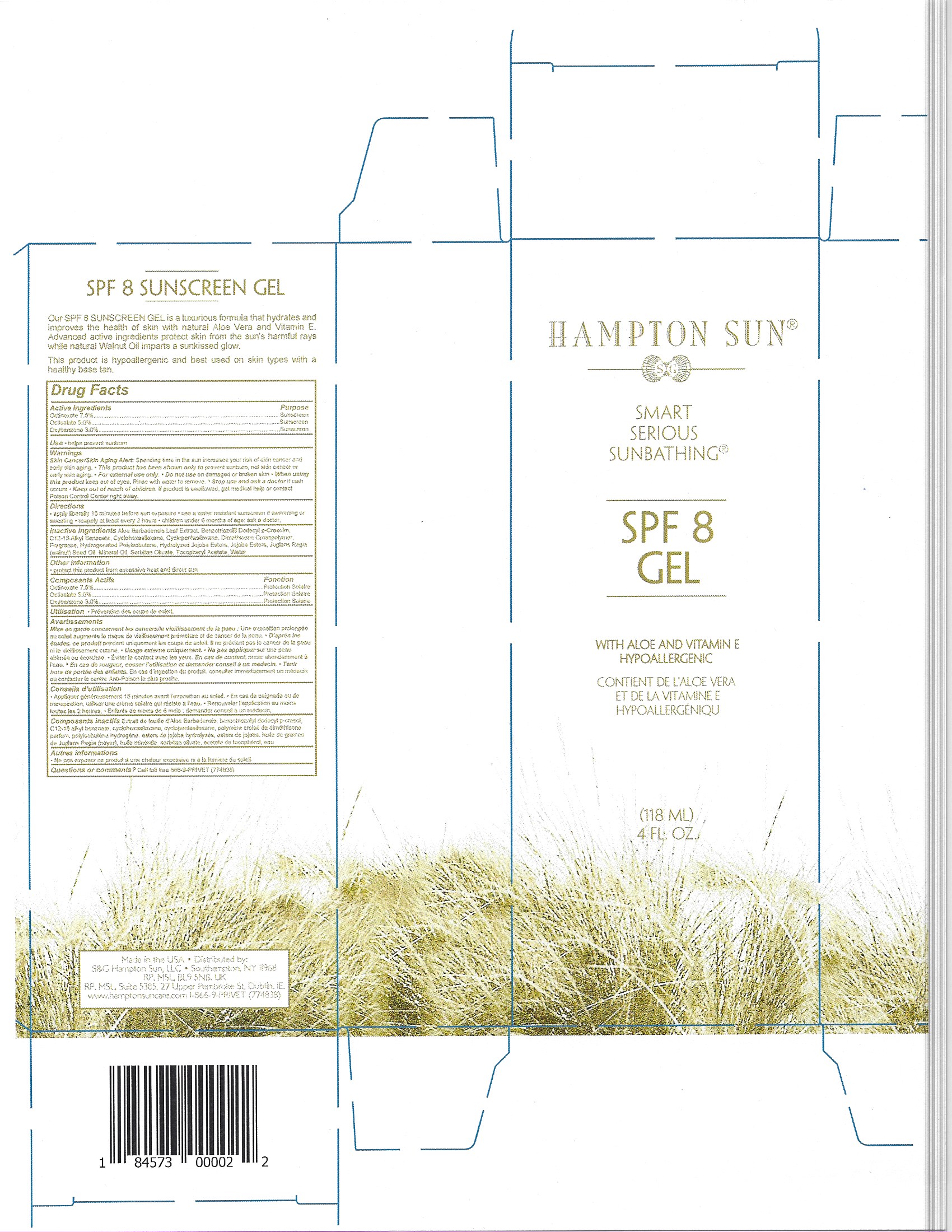 Pill image for Hampton Sun Spf 8 Sunscreen Gel