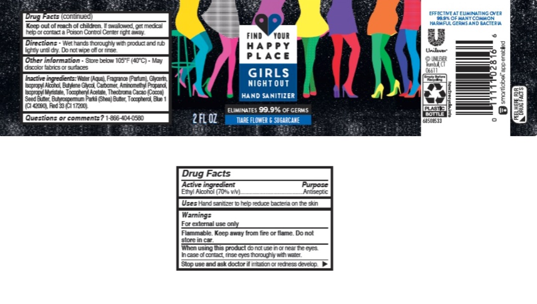 Pill image for find your happy place girls night out hand sanitizer