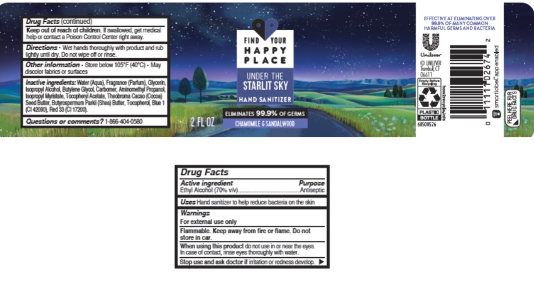 Pill image for find your happy place under the starlit sky hand sanitizer