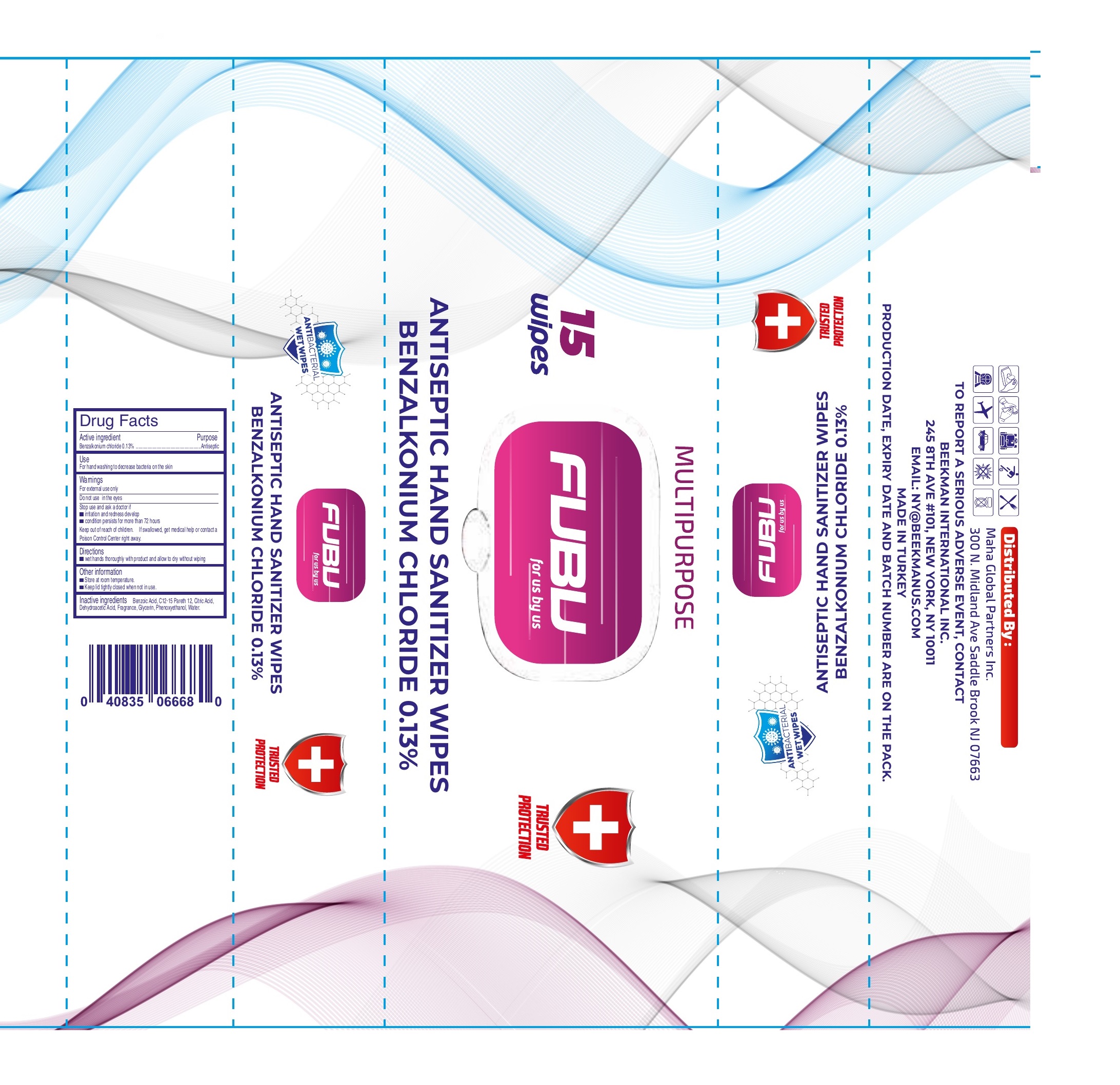 Pill image for Fubu Antiseptic Hand Sanitizer Wipes