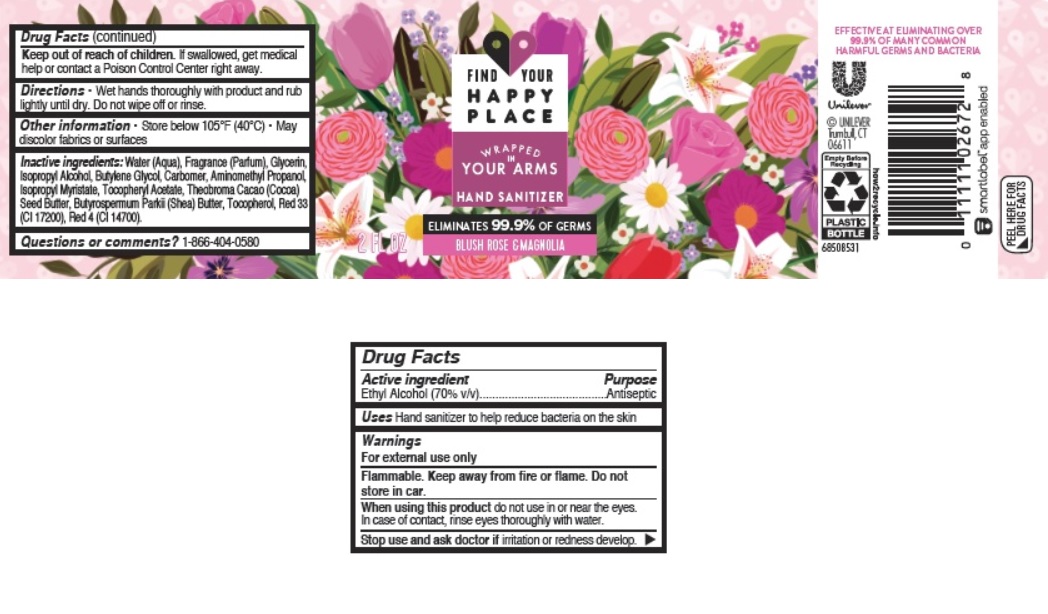 Pill image for find your happy place wrapped in your arms hand sanitizer