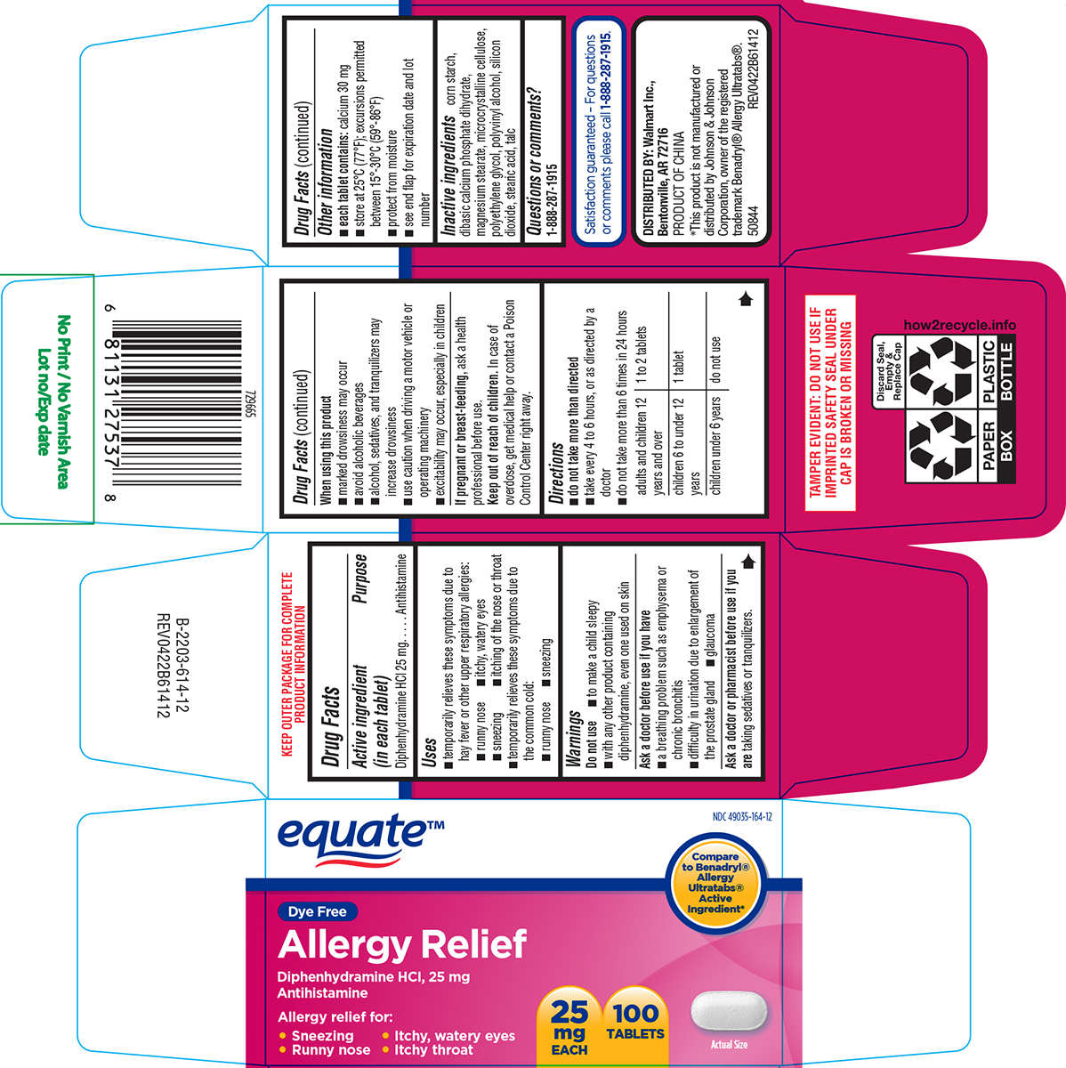 Pill image for Equate 44-614 Delisted