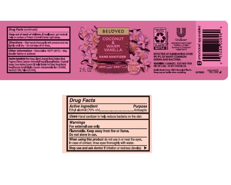 Pill image for love beauty and planet beloved coconut & warm vanilla hand sanitizer