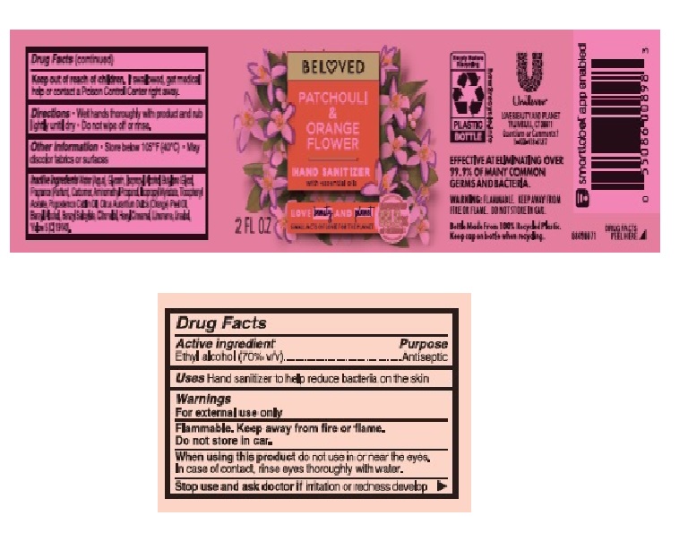 Pill image for love beauty and planet beloved patchouli & orange flower hand sanitizer