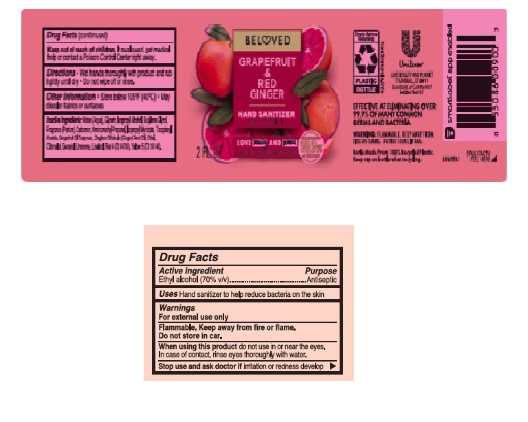 Pill image for love beauty and planet beloved grapefruit & red ginger hand sanitizer