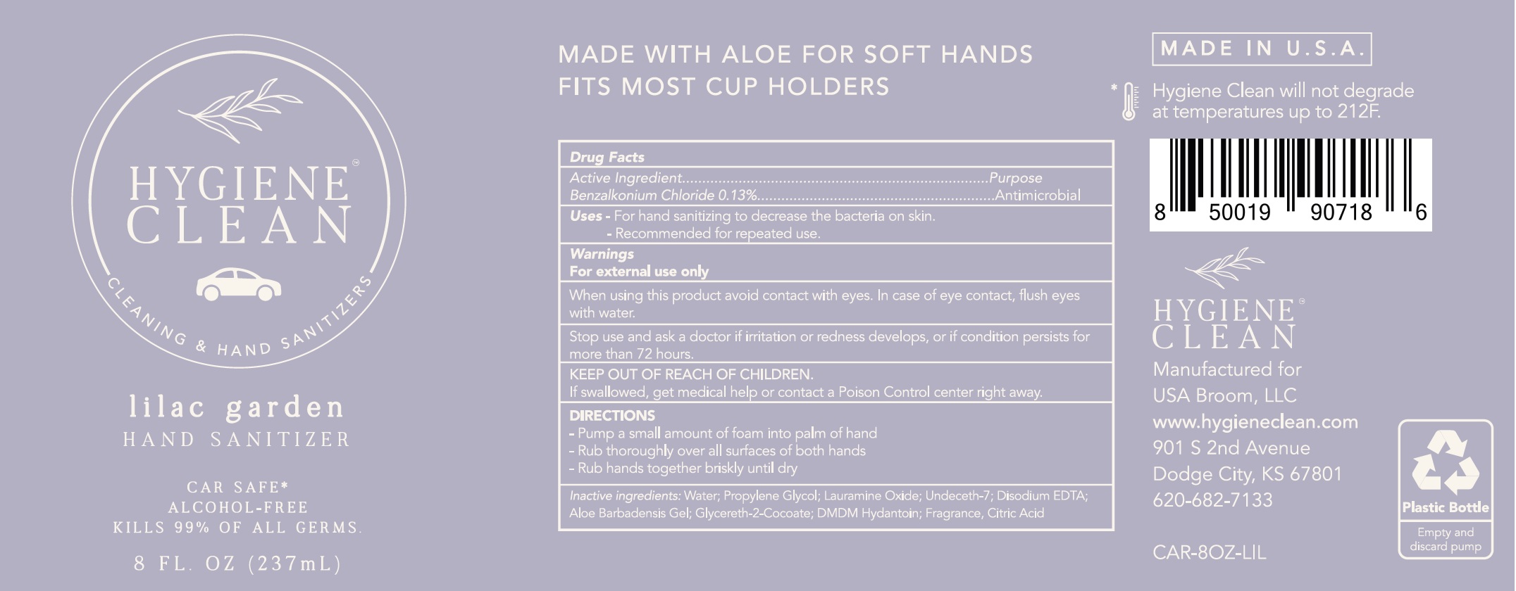 Pill image for Hygiene Clean Lilac Garden Hand Sanitizer Bottle Alcohol Free