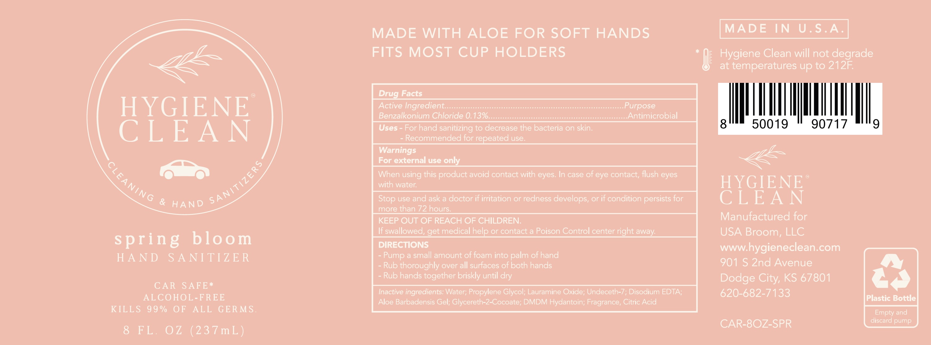 Pill image for Hygiene Clean Spring Bloom Hand Sanitizer Bottle Alcohol Free