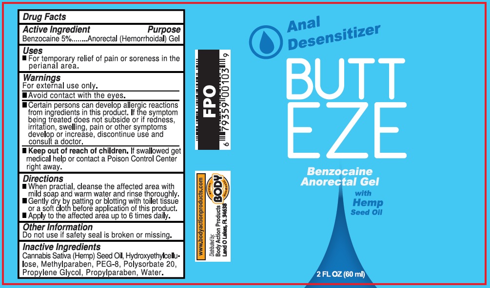 Pill image for Body Action Products: Butt Eze Benzocaine Gel