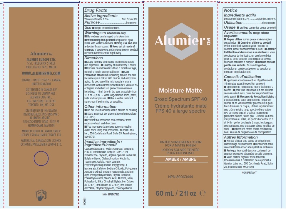Pill image for Alumier Md Moisture Matte Broad Spectrum Spf 40 Sunscreen