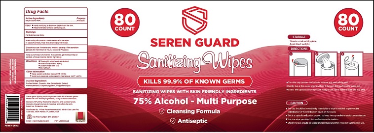 Pill image for Seren Guard Sanitizing Wipes