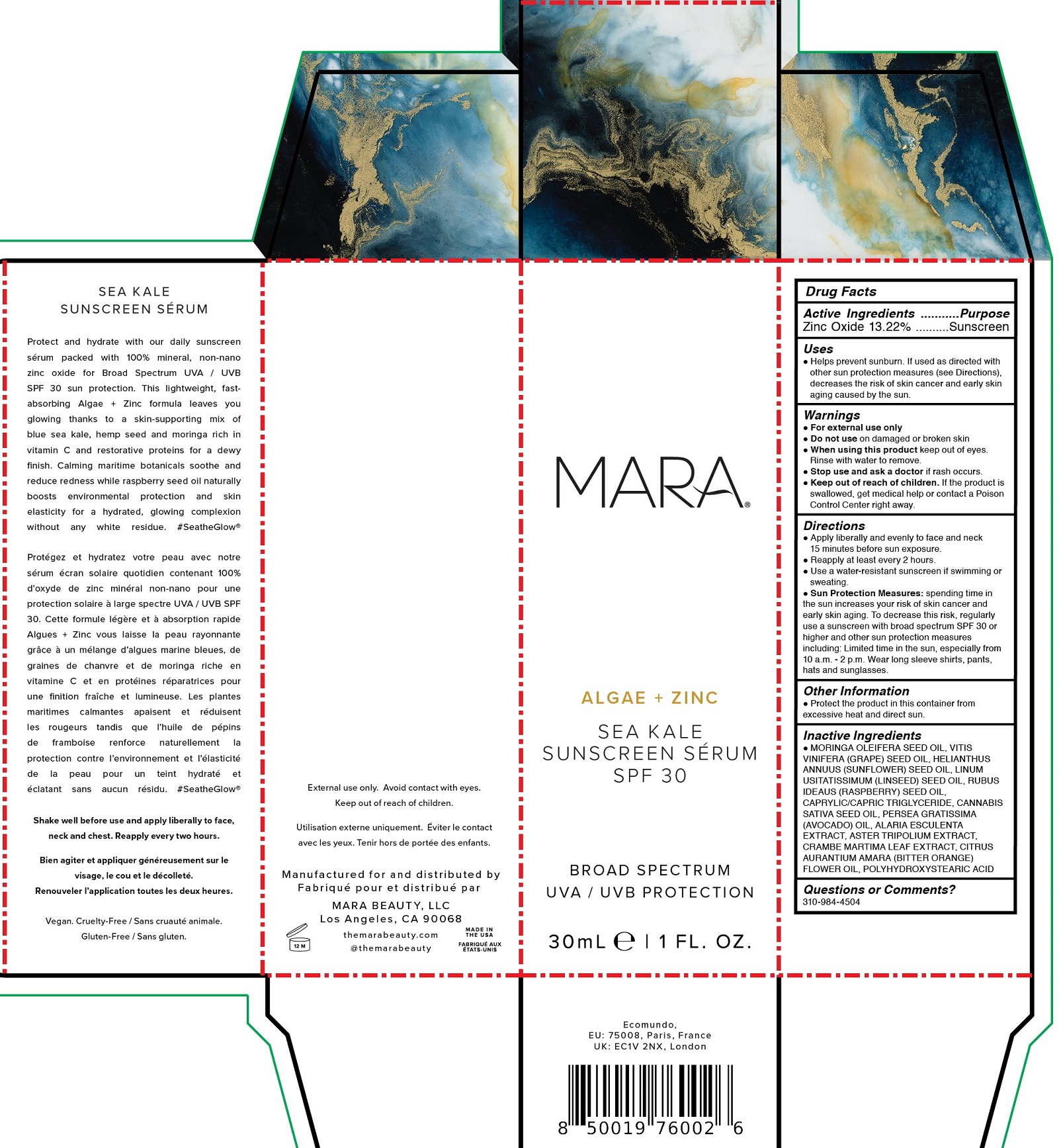 Pill image for Mara Algae + Zinc Sea Kale Sunscreen Serum Spf 30