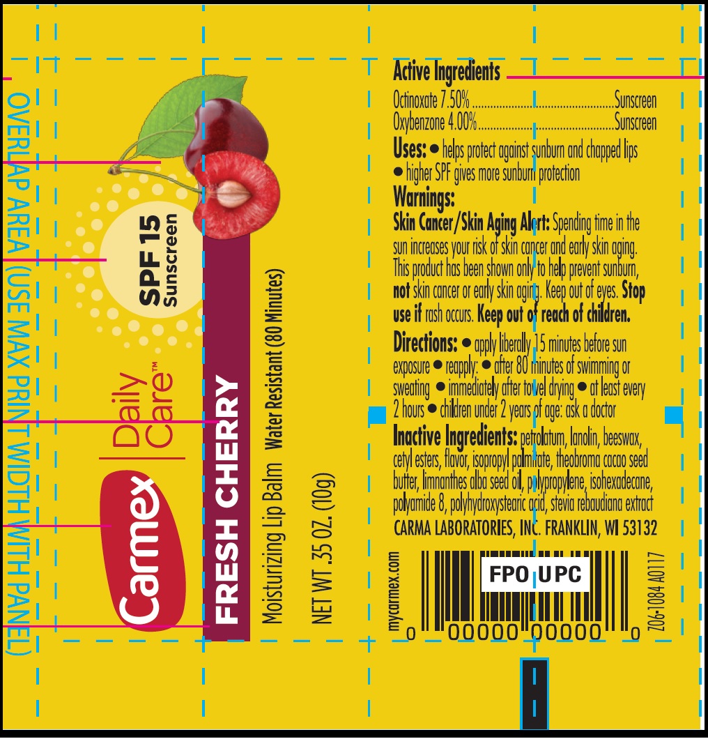 Pill image for Carmex Daily Care Moisturizing Lip Balm Fresh Cherry Spf 15