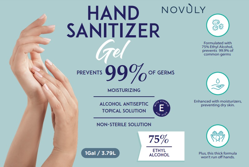 Pill image for Novuly Hand Sanitizer Gel (1 Gal, 3.79l)