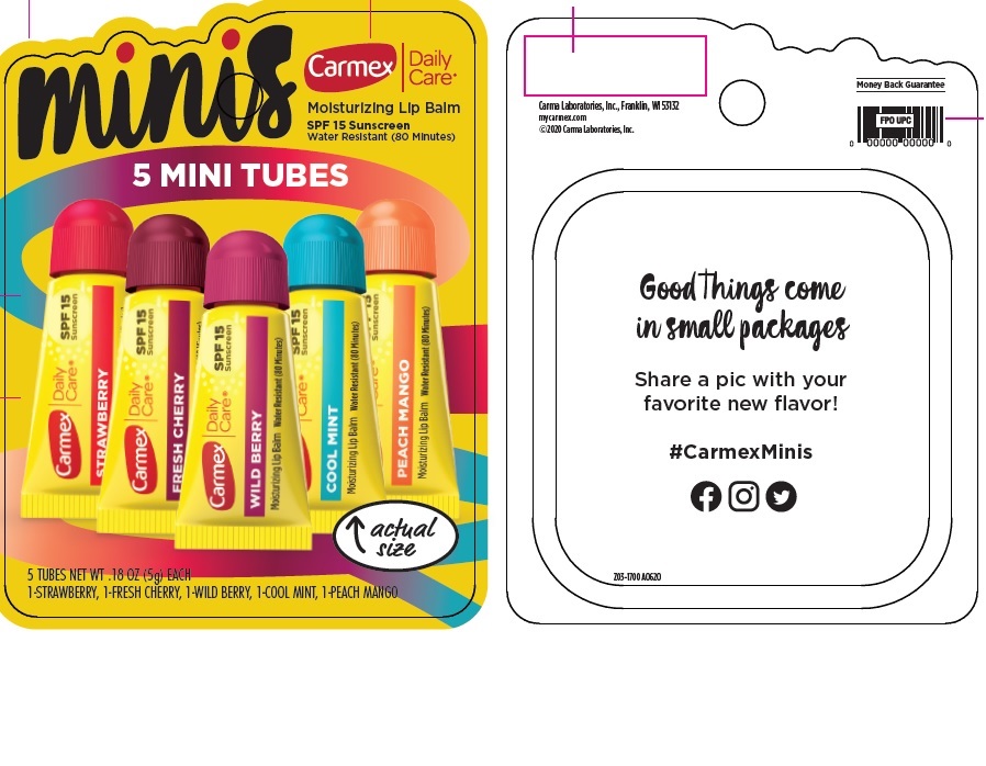 Pill image for Carmex Daily Care Moisturizing Lip Balm Spf 15 Minis, Kit