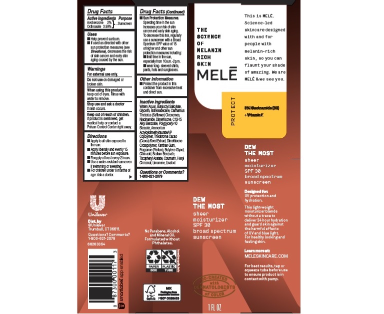 Pill image for melē dew the most sheer moisturizer sunscreen spf 30