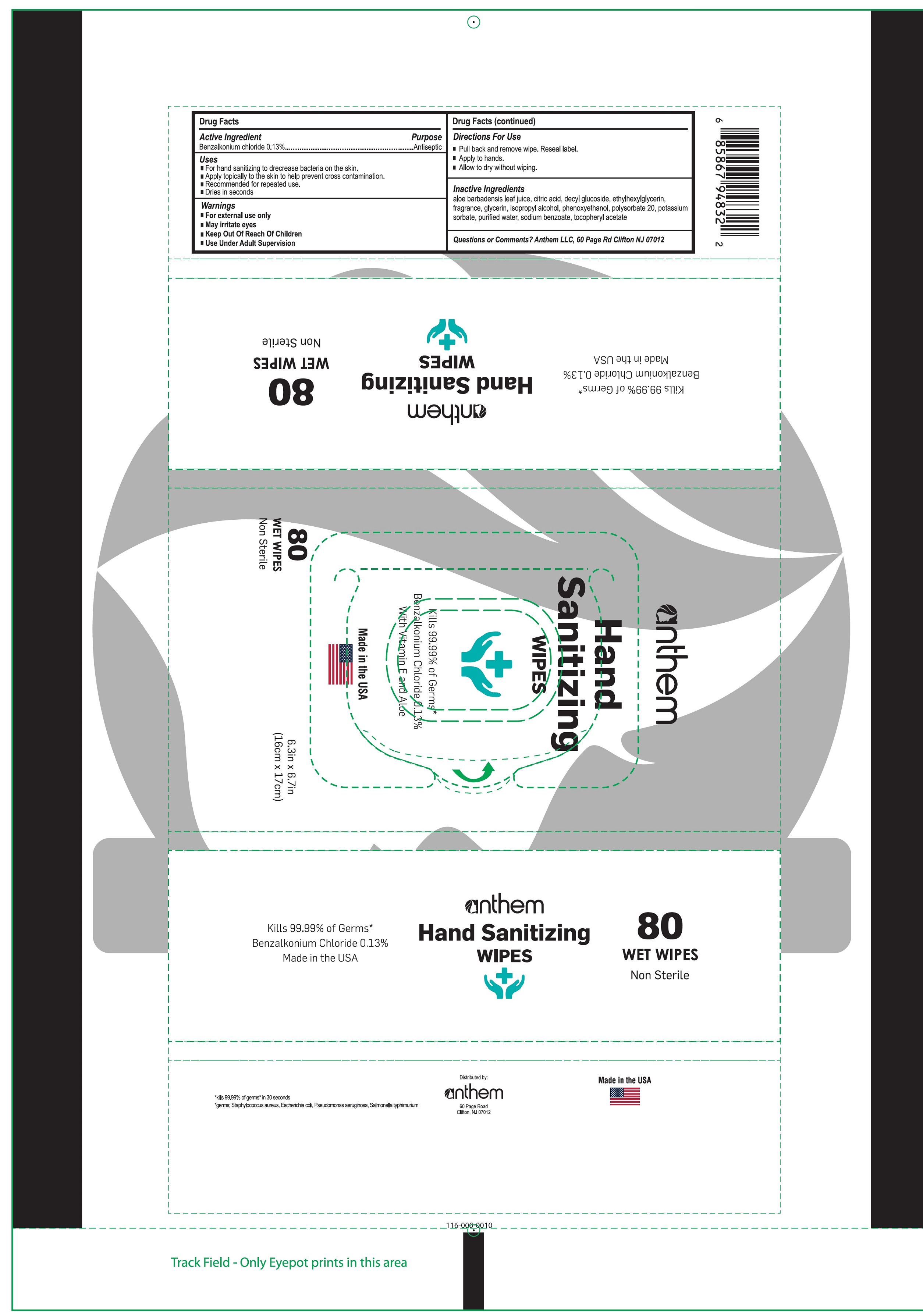Pill image for Anthem Hand Sanitizing Wipes