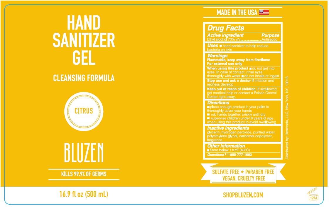 Pill image for Bluzen hand Sanitizer Gel-citrus