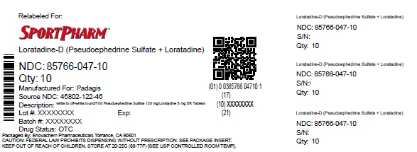 Pill image for Loratadine-d 12 Hour Drug Facts