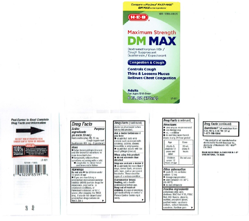 Pill image for H E B Maximum Strength Dm Max