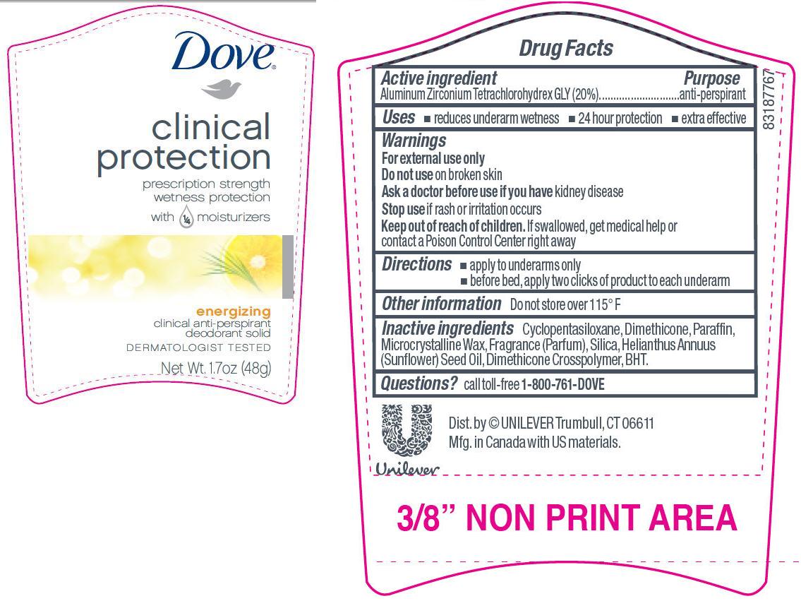 Pill image for Dove Clinical Protection Energizing Antiperspirant Deodorant