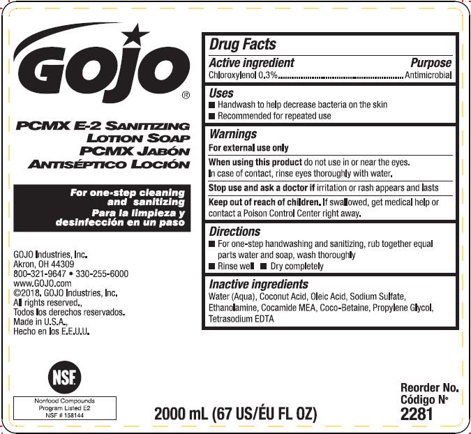 Pill image for Gojo® Pcmx E-2 Sanitizing Lotion Soap
