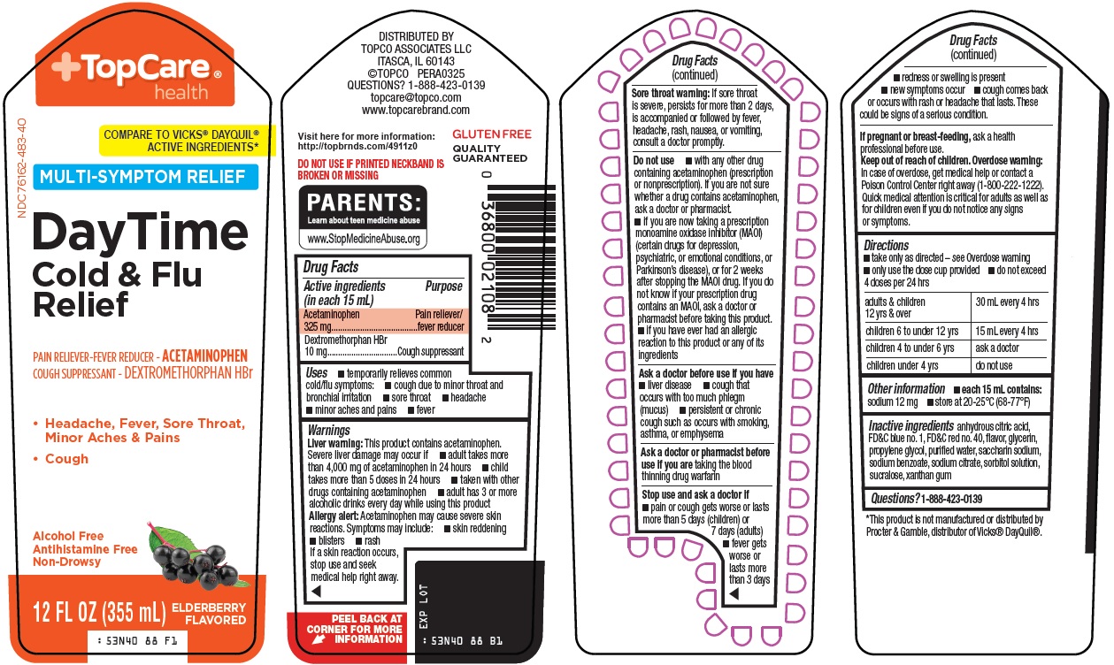 Pill image for Topco Associates Llc. Daytime Cold & Flu Relief Drug Facts