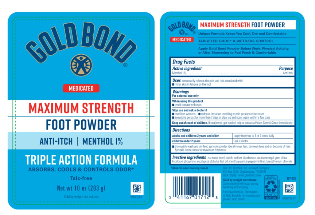 Pill image for Gold Bond Medicated Maximum Strength Foot Powder - Reformulated