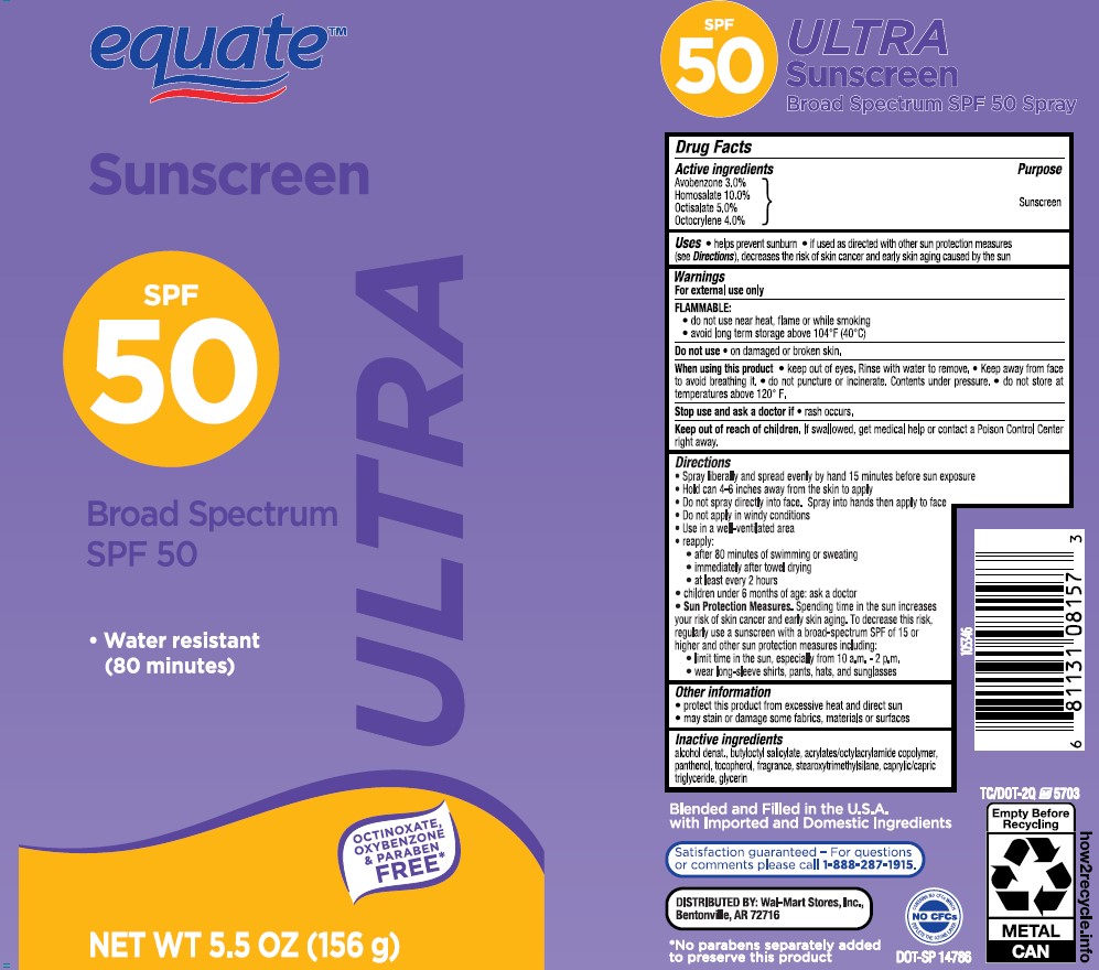 Pill image for Equate-sunscreen Broad Spectrum Spf 50 Ultra Spray