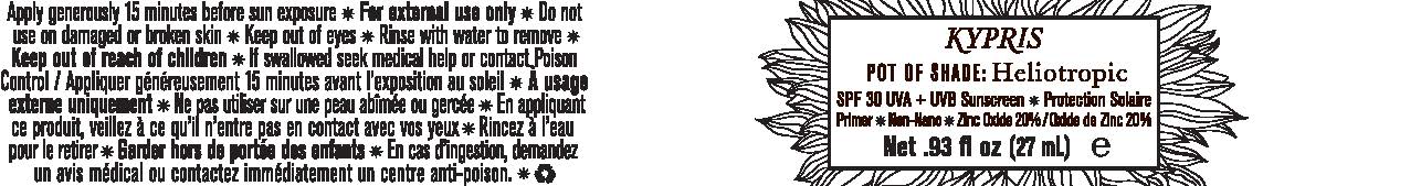 Pill image for Kypris Pot Of Shade Heliotropic Spf 30 Uva+uvb Sunscreen Protection Solaire Primer