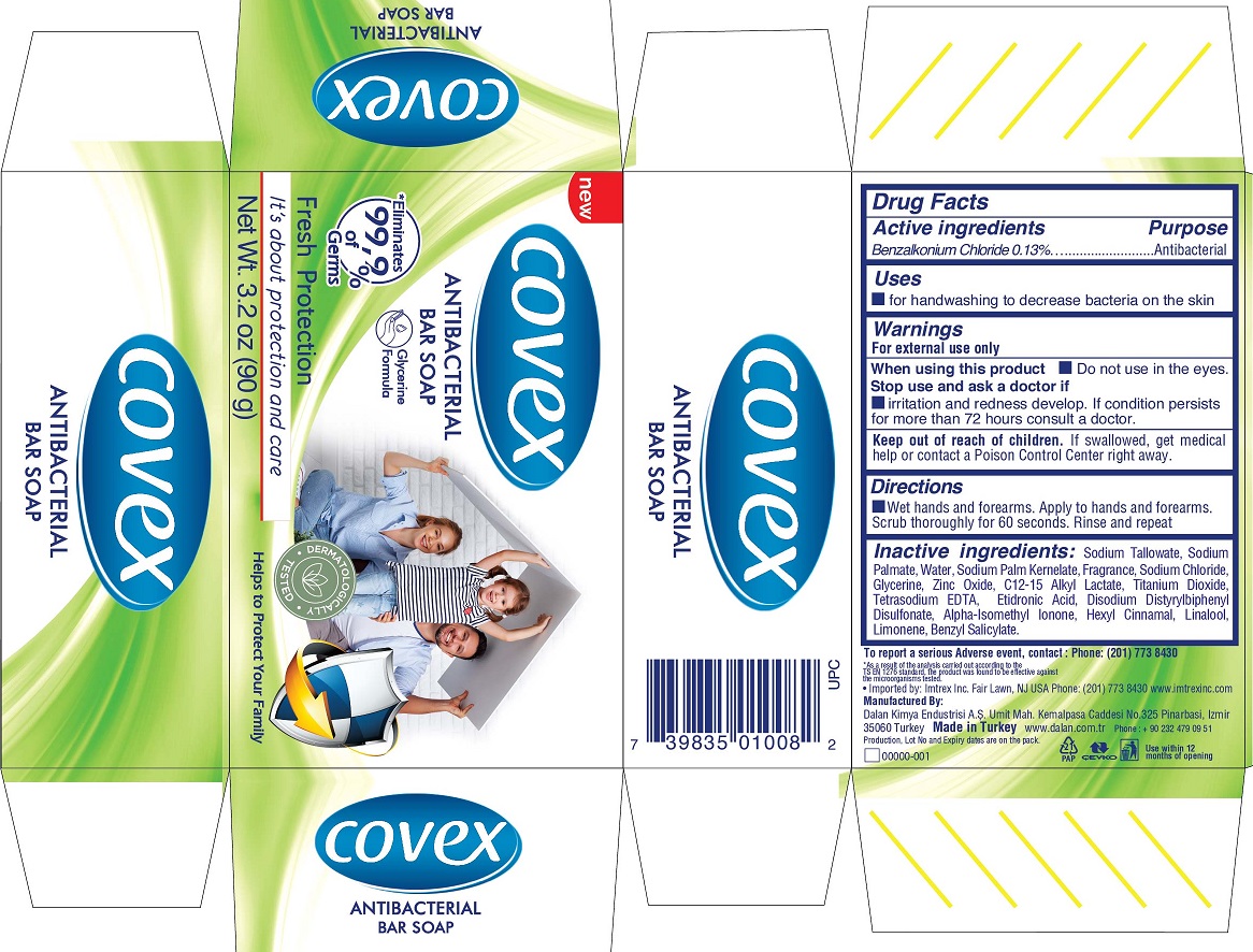 Pill image for Covex Antibacterial Bar Soap Fresh Protection