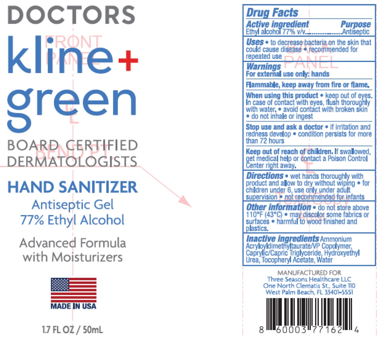 Pill image for Doctors Kline & Green Board Certified Dermatologist Hand Sanitizer