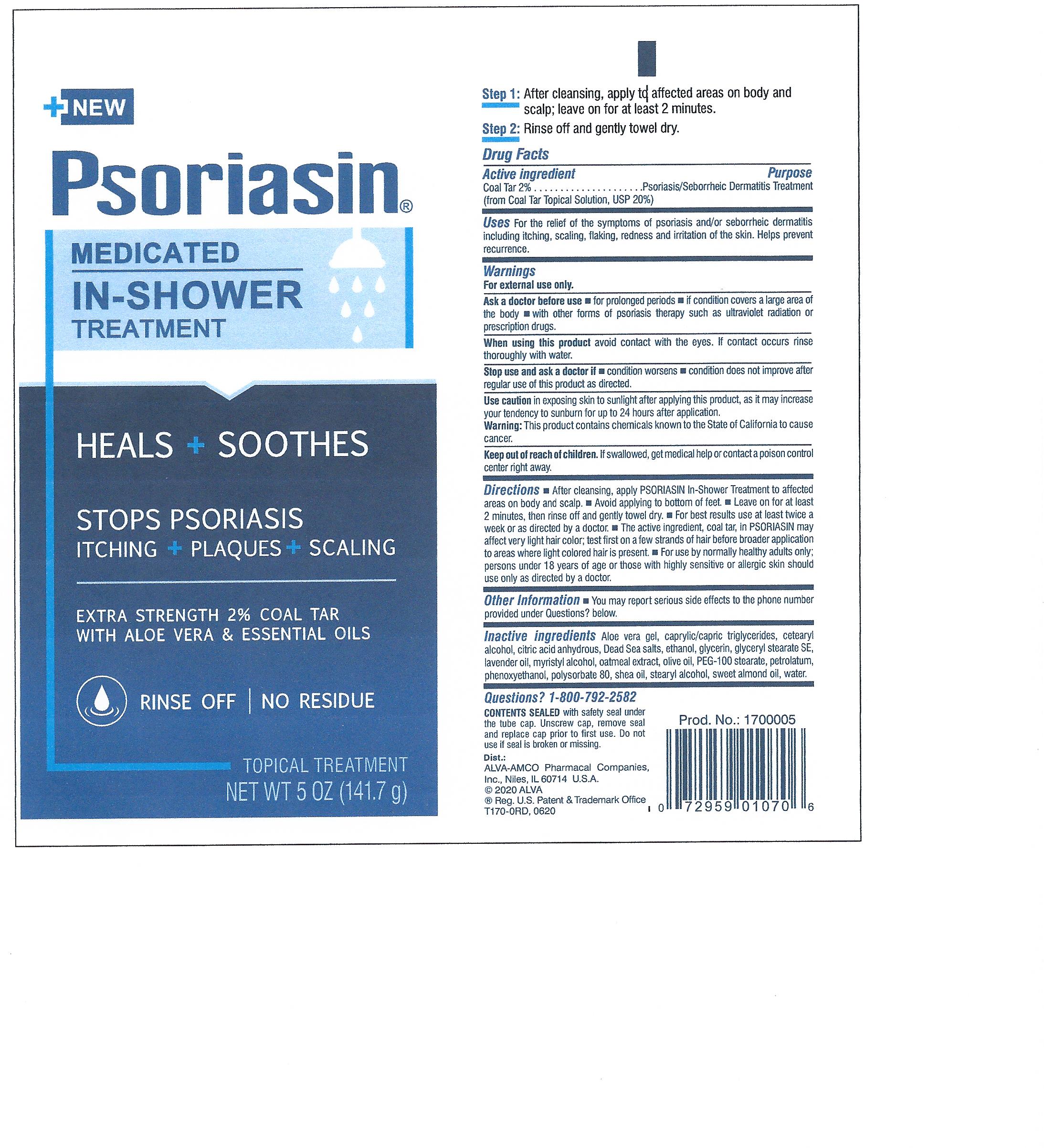 Pill image for Psoriasin In-shower Treatment