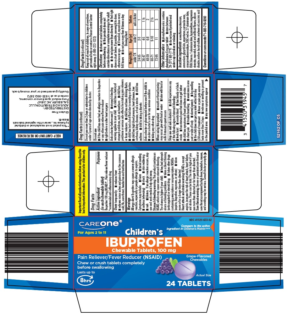 Pill image for American Sales Company Children’s Ibuprofen Drug Facts