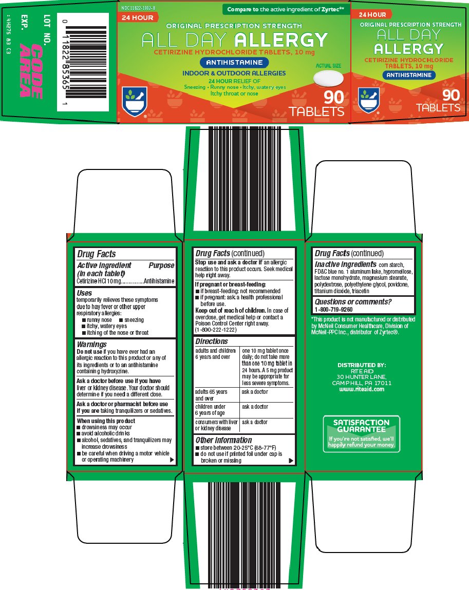 Pill image for Rite Aid Corporation All Day Allergy Drug Facts