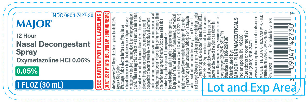 Pill image for major nasal decongestant spray no drip 