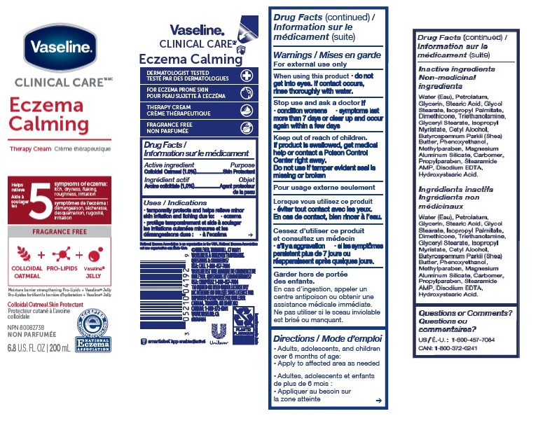Pill image for Vaseline Clinical Care Eczema Calming Therapy Cream