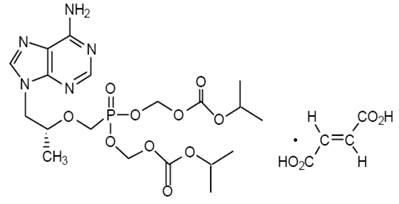 Pill image for These Highlights Do Not Include All The Information Needed To Use Tenofovir Disoproxil Fumarate Tablets Safely And Effectively. See Full Prescribing Information For Tenofovir Disoproxil Fumarate Tablets.