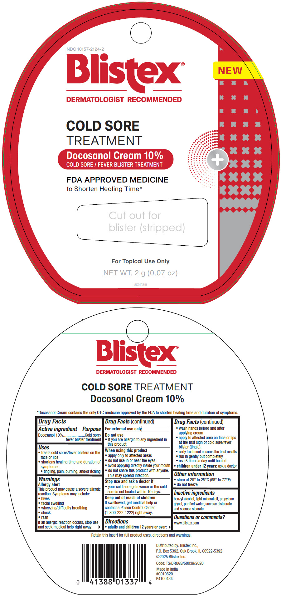 Pill image for Cold Sore Treatment: Docosanol Cream 10%
