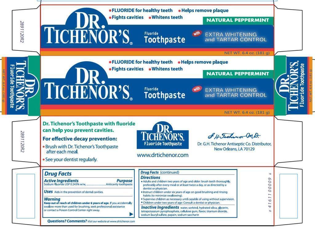 Pill image for Dr. Tichenor's Toothpaste - Drug Facts Label