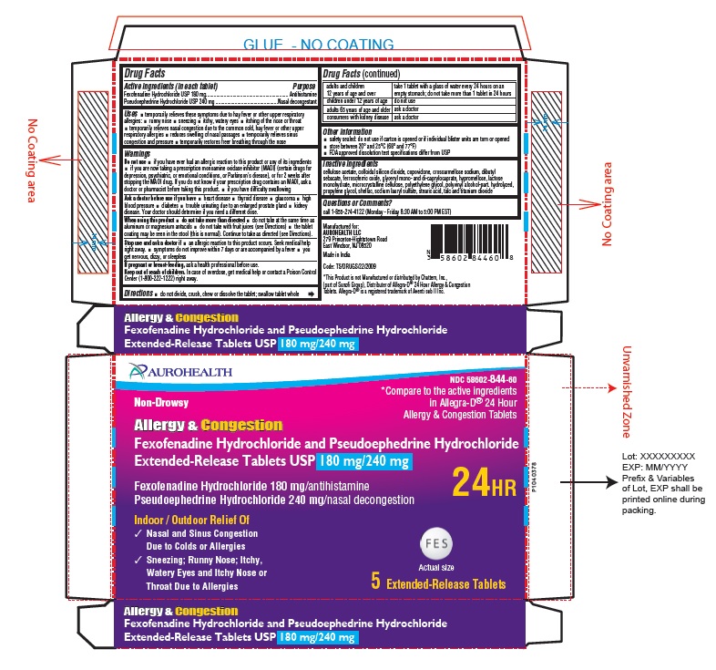 Pill image for Fexofenadine Hydrochloride And Pseudoephedrine Hydrochloride Extended-release Tablets Usp