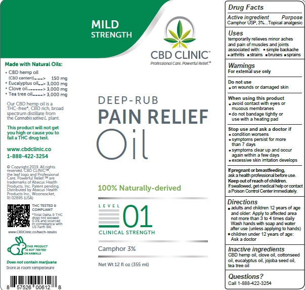 Pill image for Cbd Clinic Deep-rub Pain Relief - Level 1