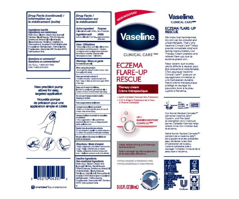 Pill image for Vaseline Clinical Care Eczema Flare-up Rescue Therapy Cream