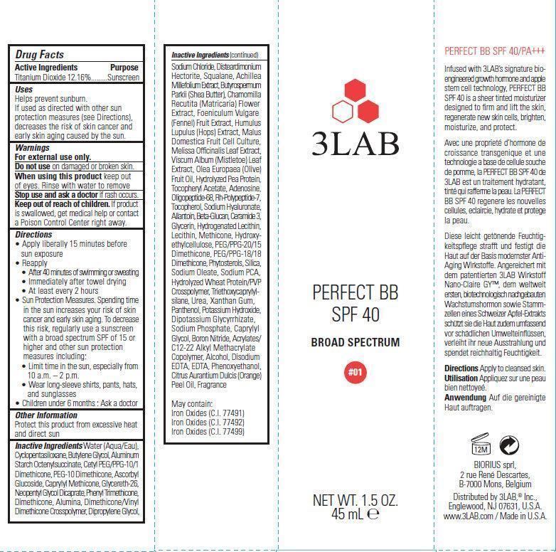 Pill image for 3lab Perfect Bb Spf 40 Broad Spectrum 01