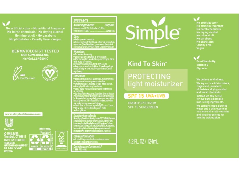Pill image for Simple Kind To Skin Protecting Light Moisturizer Sunscreen Spf 15